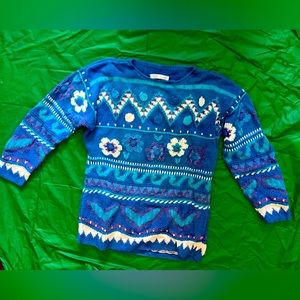Handmade Blue/Indigo Sweater UNIQUE